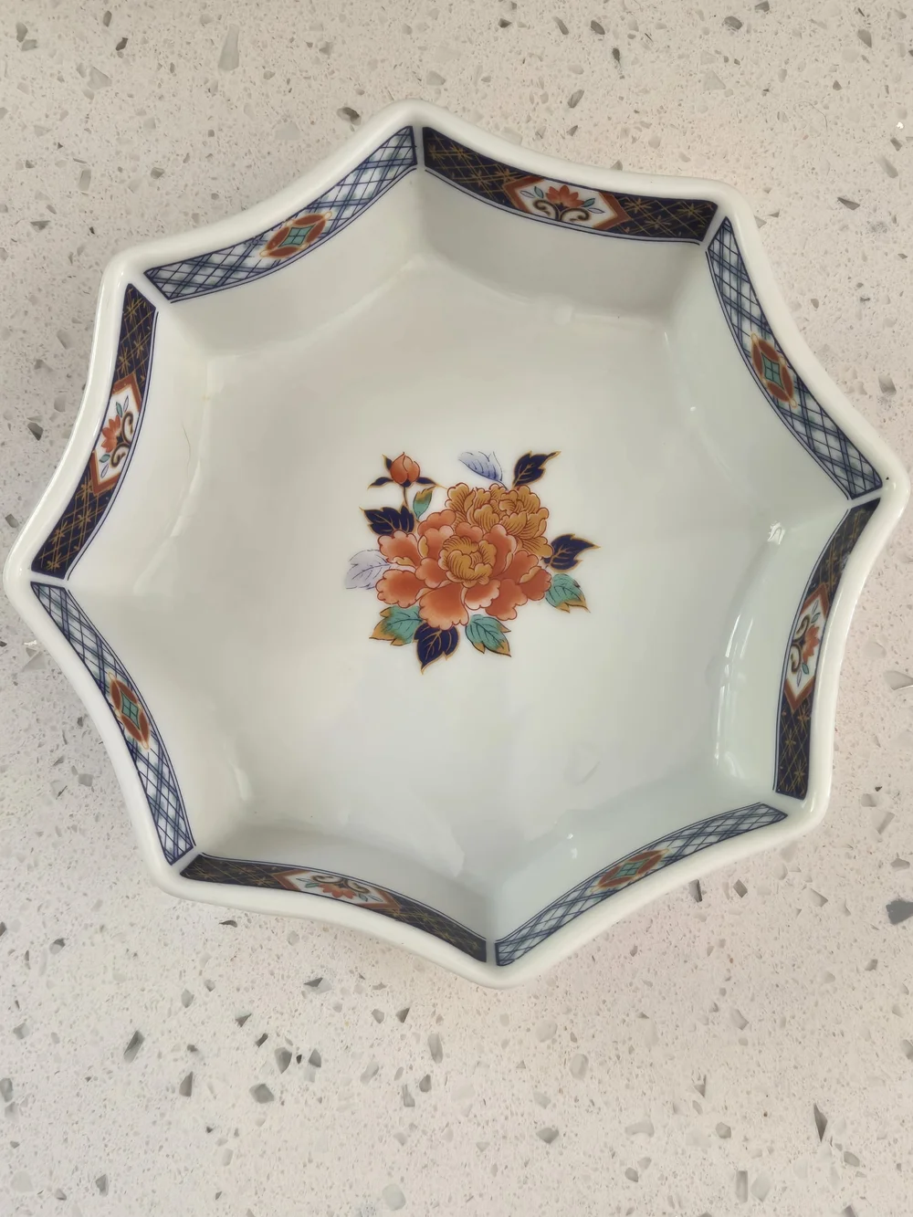 Vintage Japan Ceramic Octagonal Bowl Dish - Picture 3 of 7